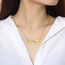 Flexible Underline Name Pendant Necklace