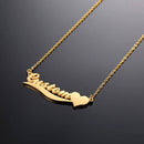 Flexible Underline Name Pendant Necklace