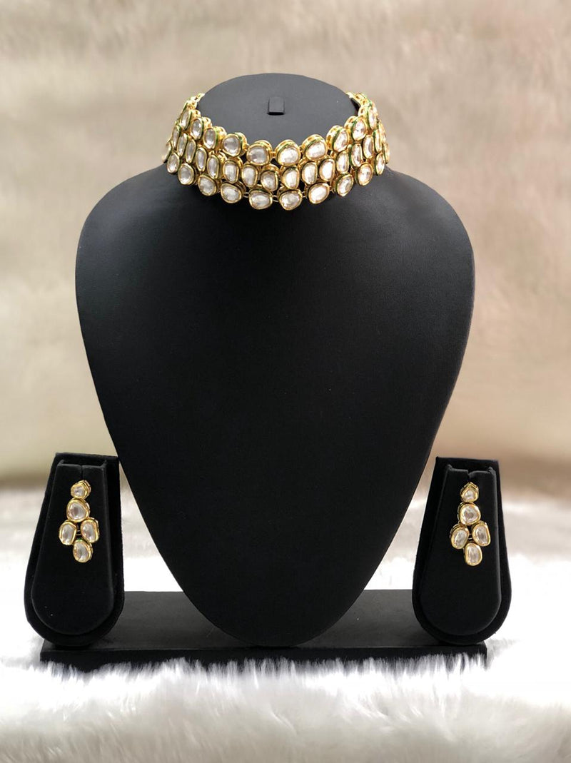 Kundan Gold Plated Choker Necklace-FASHION KIDA-Fashion Kida