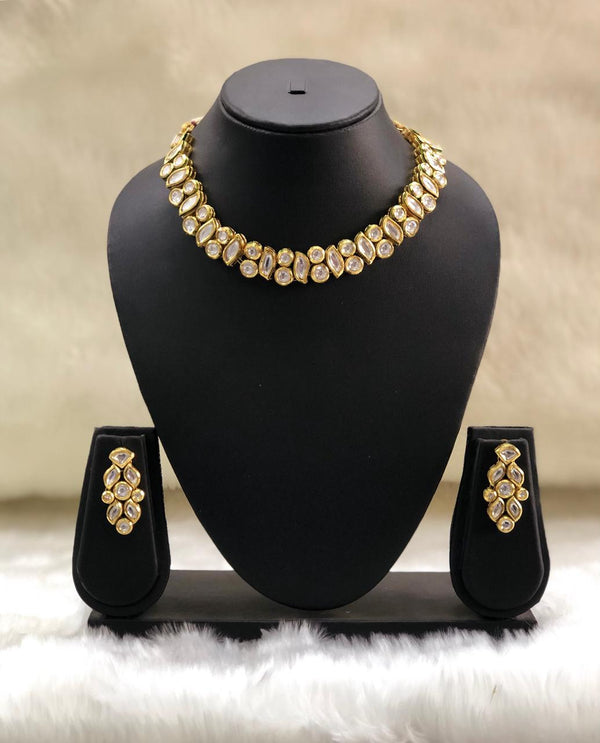 Designer Kundan Necklace Set-FASHION KIDA-Fashion Kida