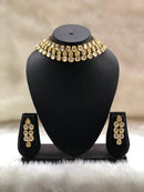 Shining Kundan Choker Necklace Set-FASHION KIDA-Fashion KidaShining Kundan Choker Necklace Set