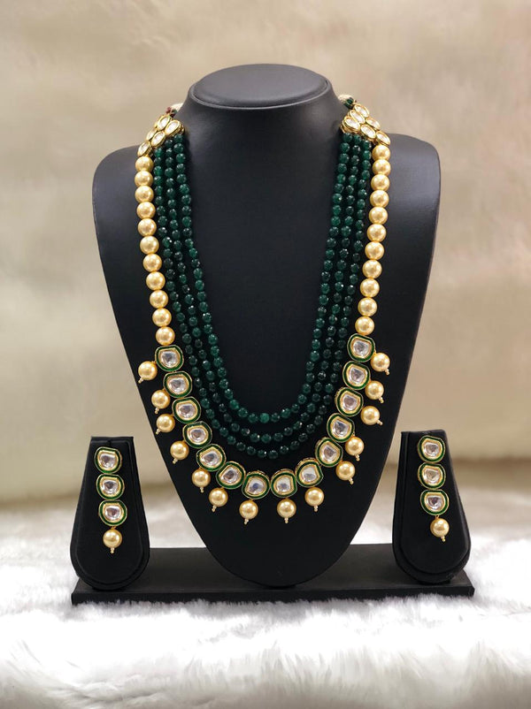 Beautiful Pearl and Kundan Necklace-set