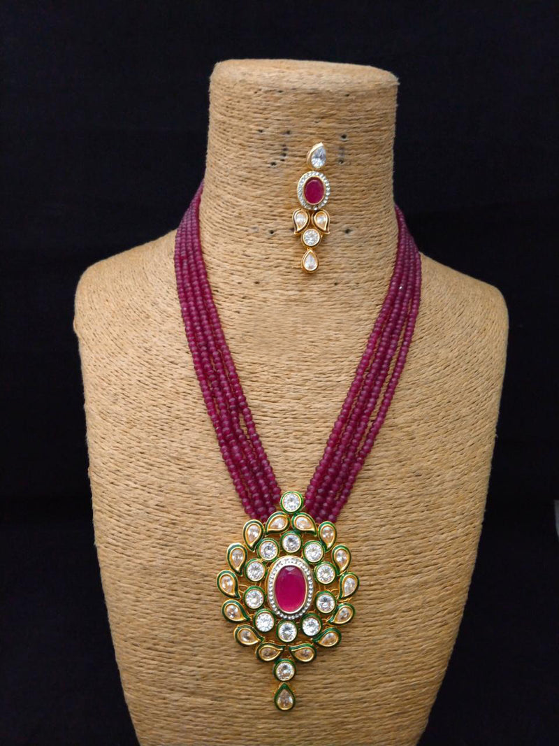 Briolette Fab Designer Kundan Necklace Set