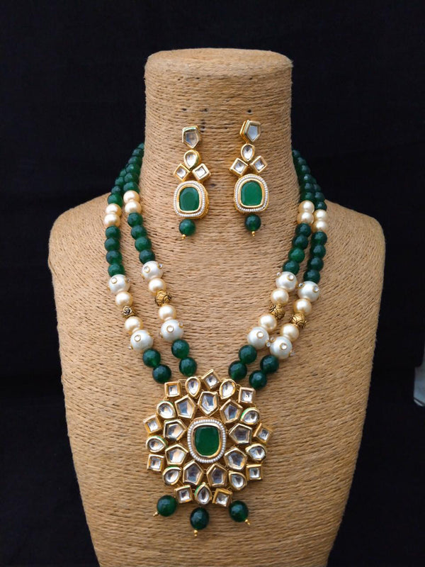 Trifle Decorative Kundan Necklace Set