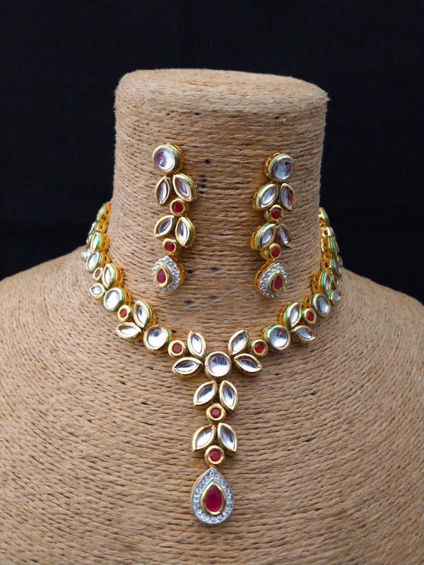 Angola Fasanative Kundan Necklace Set