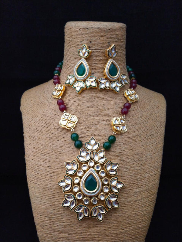 Whimsical Unique Kundan Necklace Set