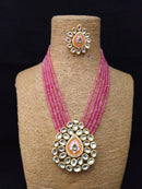 Prismatic Gemstone Kundan Necklace Set