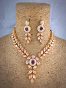 Opaque Crystline Kundan Necklace Set