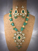 Kiln-fired Dynamic Kundan Necklace Set