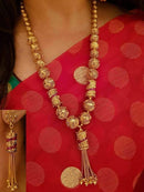 Designer Gold Plated ram Necklace Set