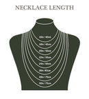 Fashionable Birth Flower Name Necklace
