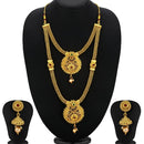Cluster Gold Plated Necklace Set