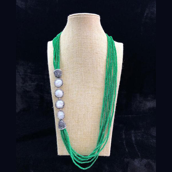 Radiant in Green Side Baroque Necklace