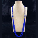 Crystaline Violet  Beaded Gemstone Necklace