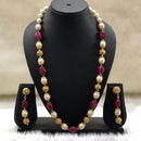 Single Line Pink  Necklace Set