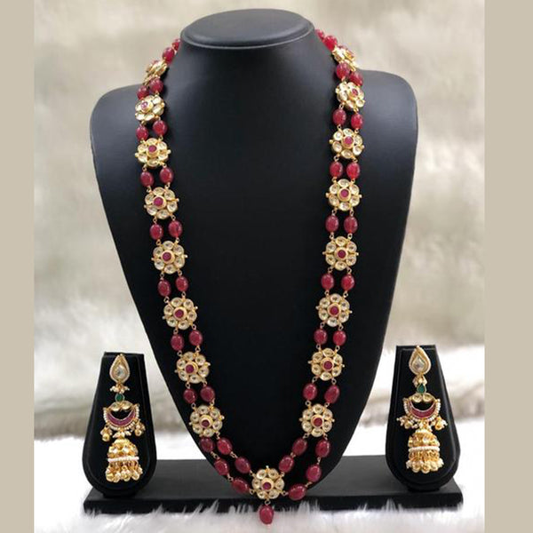 Steaming Red Neo Traditional Necklace Set