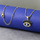 Black Blue Evil Eye Necklace Pendant Chain