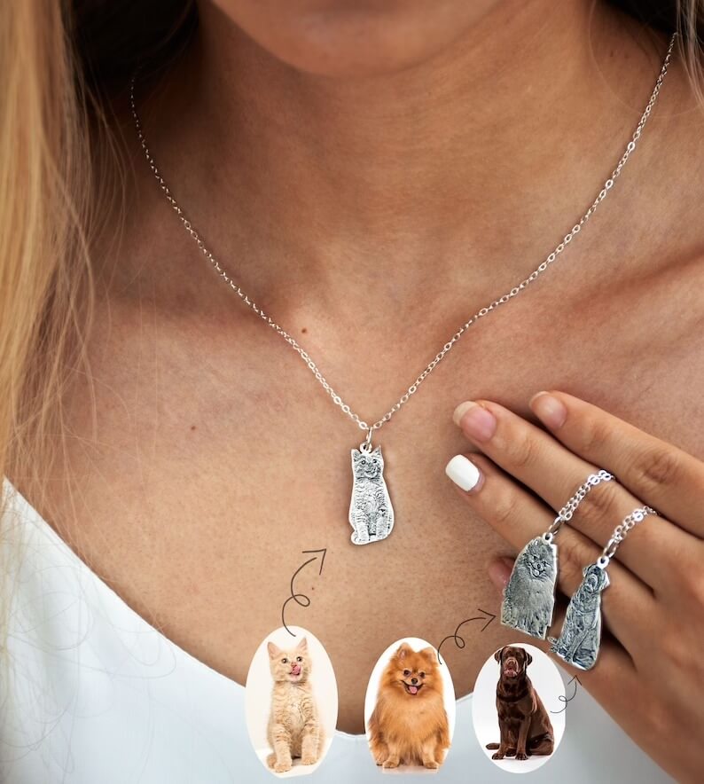 Personalized Lovely Pet Photo Pendant Necklace