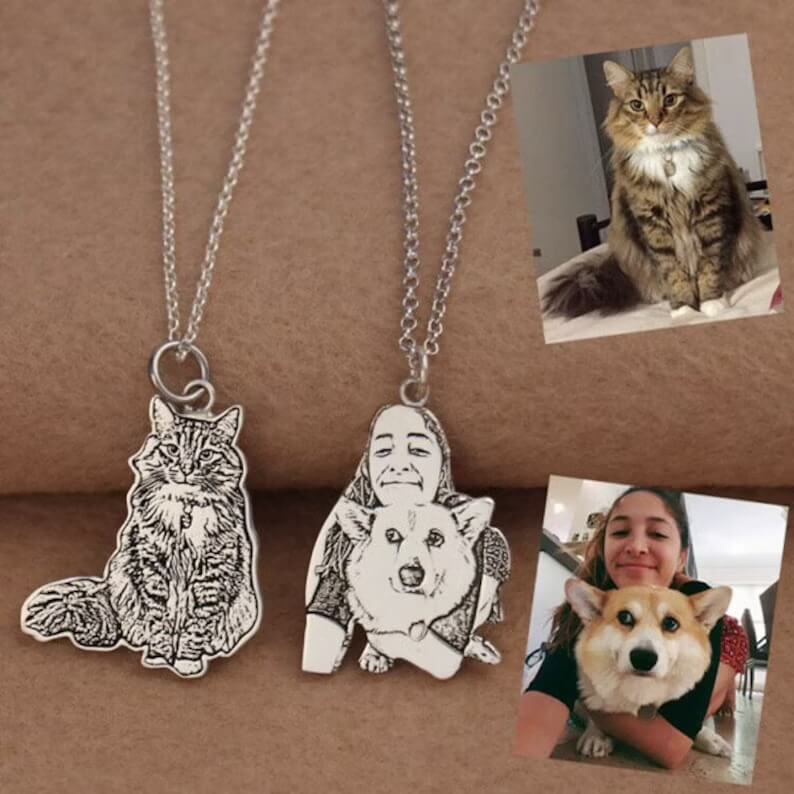 Personalized Lovely Pet Photo Pendant Necklace