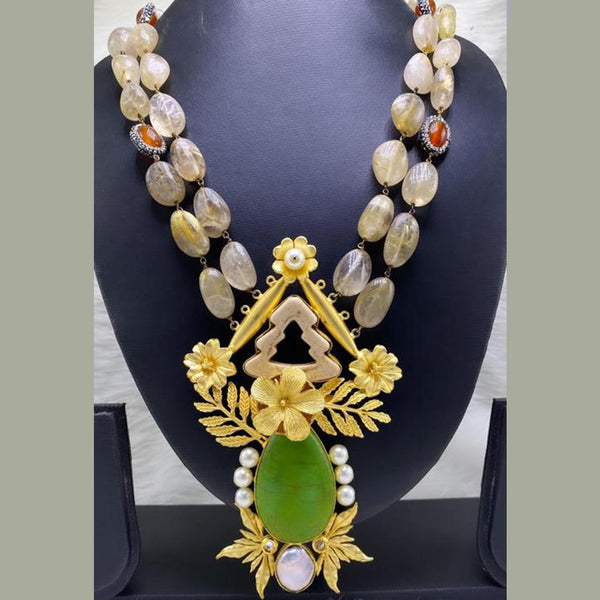 Streamlined Attractive Studded  Necklace Set