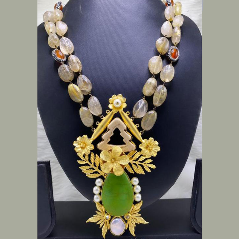 Streamlined Attractive Studded  Necklace Set