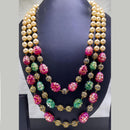 Striking Smoky Jaipuri Style Necklace Set