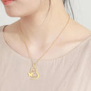 Heart With Butterfly Name Pendant Necklace