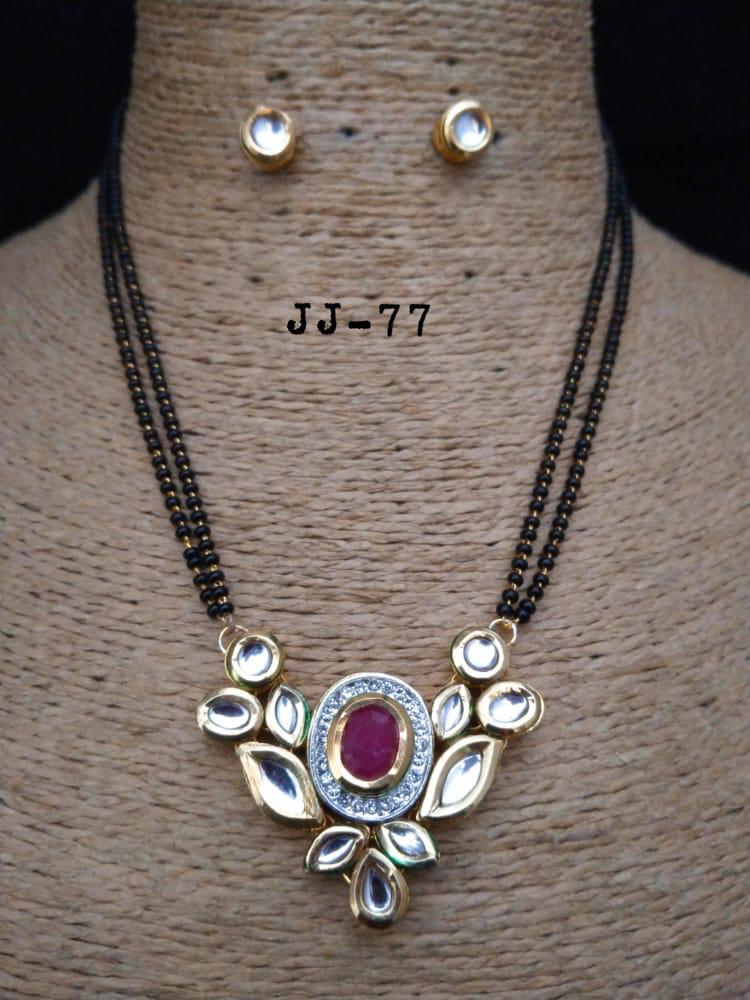 Shimmering Gemstone & Kundan Mangalsutra