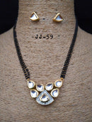 Artisanal Cz Diamond & Kundan Mangalsutra