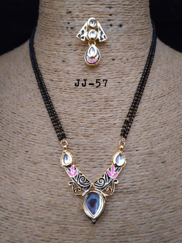 Elegant Meenakari & Kundan Mangalsutra