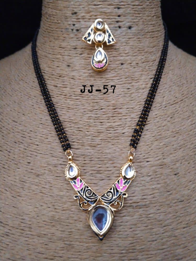 Elegant Meenakari & Kundan Mangalsutra