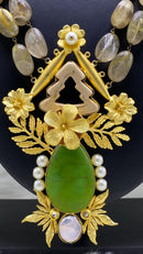 Streamlined Attractive Studded  Necklace Set