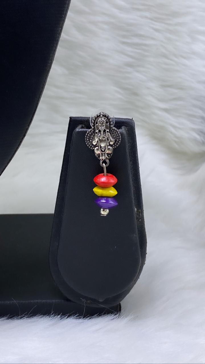 Ganesha Worship Sparkling Necklace Set