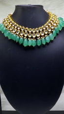 Bold Reflective Textured Necklace Set