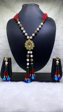 Dramatic Unique Floral Necklace Set