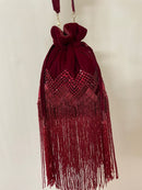 Designer Cutdana Fringe Potli Bag