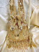 Designer Heavy Potli With Crystal Hanging