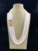 Rice Pearl Pendant Centric Necklace Set