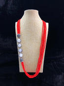 Radiant in Pink Side Baroque Necklace