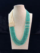 Centic Pendant Light Green Pearl Necklace