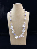 Silver Pearl Mother of Pearl Necklace