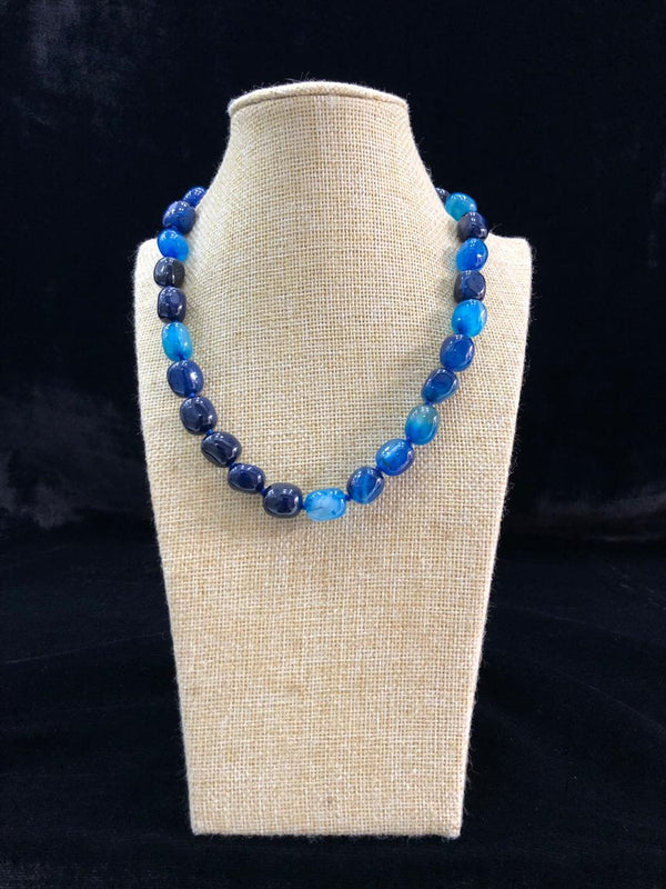 Shades of Blue Gemstone Necklace