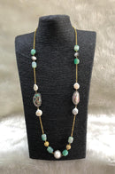 Baroque Single Line Long Necklace