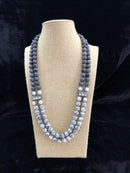 Day & Night Two Layered Gemstone Necklace