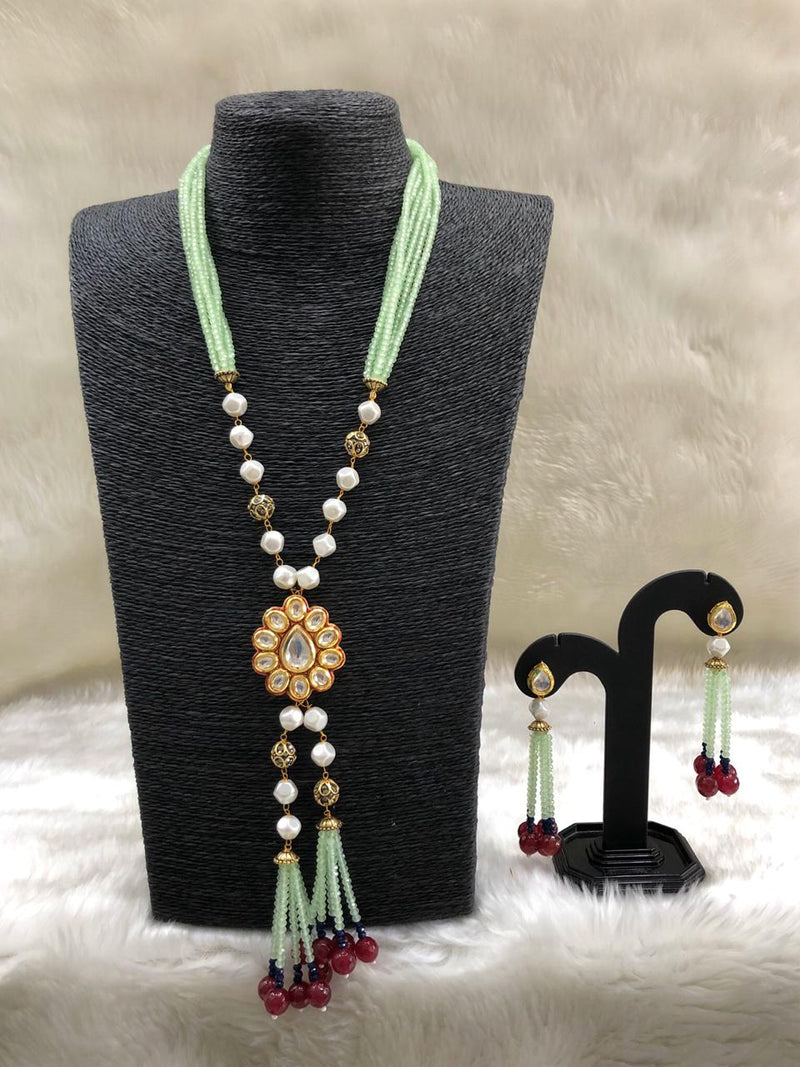 Enabling Kundan Floral Beaded Necklace Set
