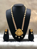 White Traditional  Laksmi Necklace Set