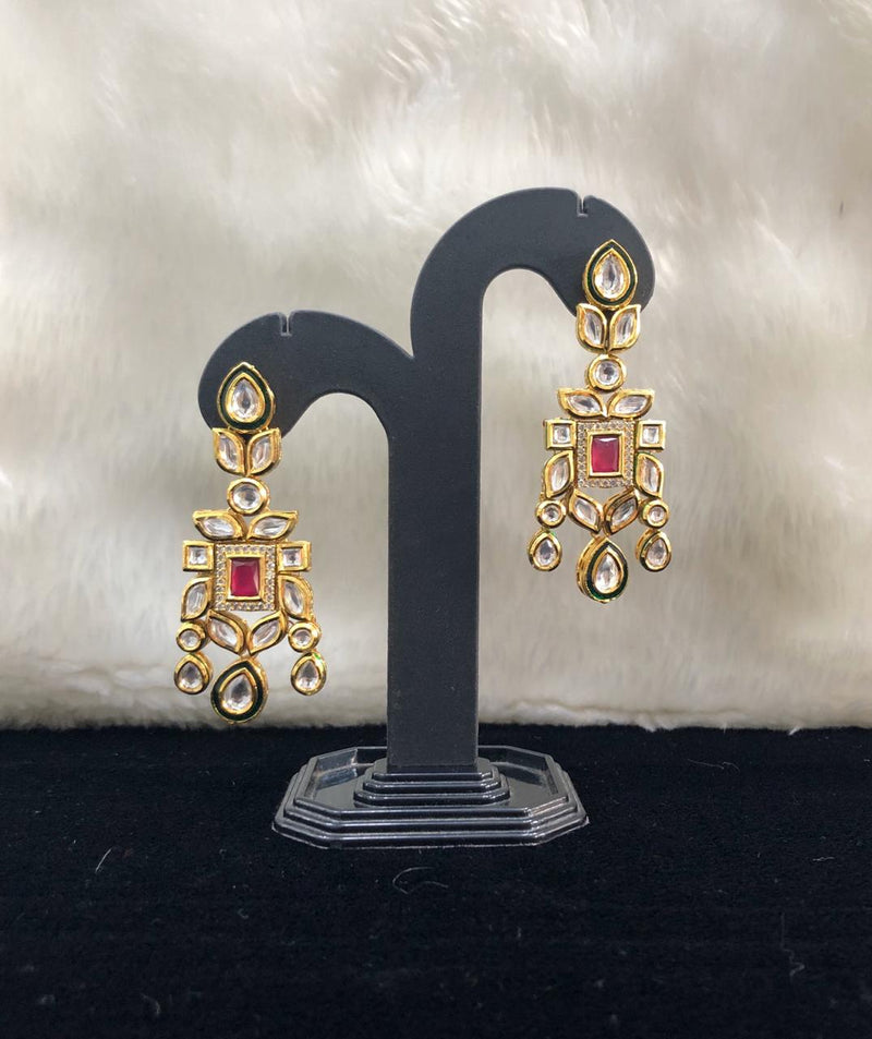 Bejeweled  Ruby Kundan Earrings