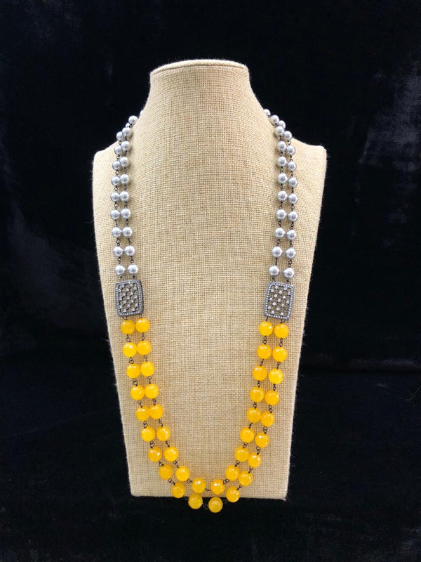 Astonishing Shades of Yellow Gemstone Necklace