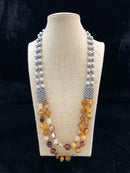 Astonishing Tortilla Brown Gemstone Necklace