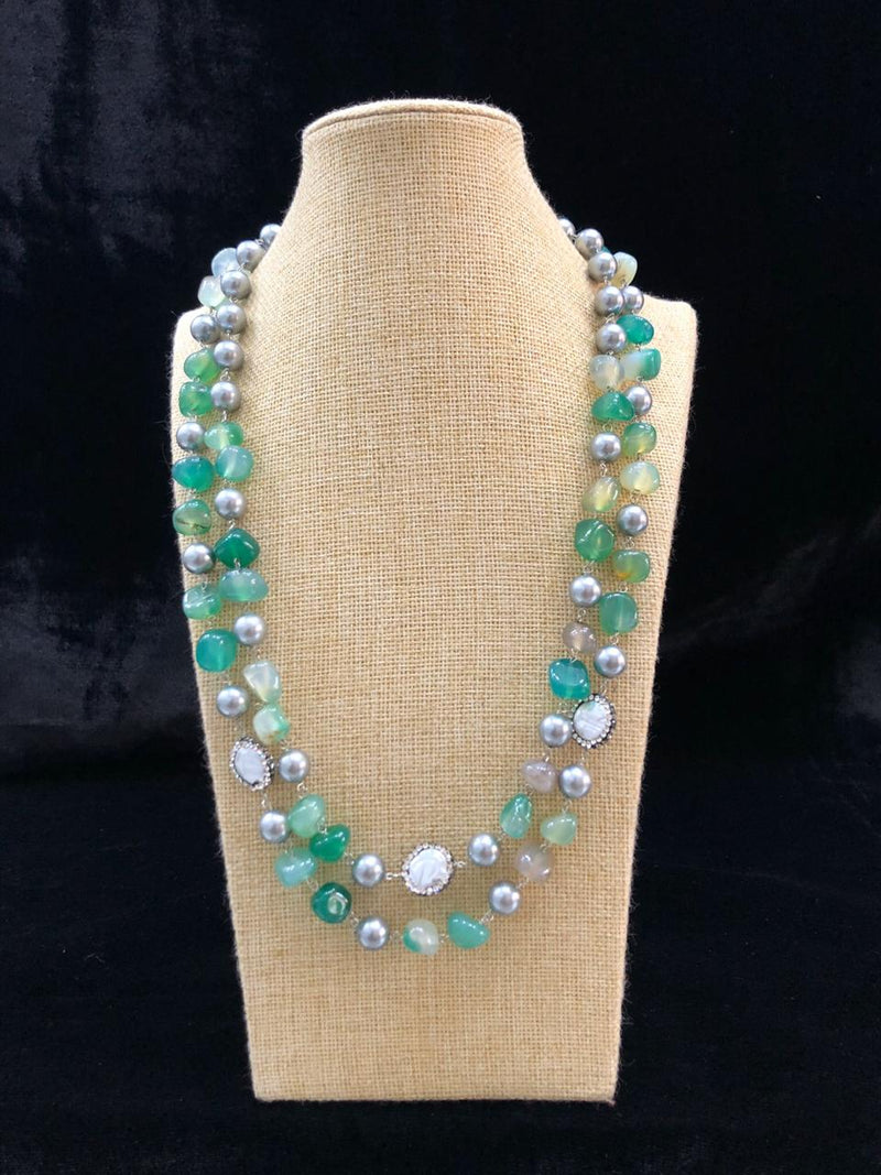 Azure Green Amazing Gemstone Necklace